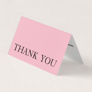 Carte De Visite Merci simple fait sur commande personnalisé