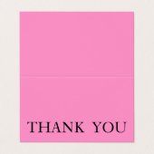 Carte De Visite Merci simple personnalisé (Extérieur déplié)