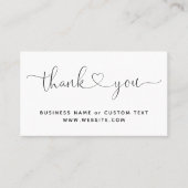 Carte De Visite Merci Simple Pour Acheter Une Petite Marque (Devant)