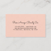 Carte De Visite Merci Toné Beige Terre Pour Le Soutien (Dos)