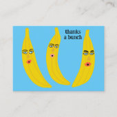 Carte De Visite MERCI UN BUNCH Funny Bananes ORDER MERCI QR (Devant)
