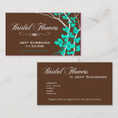 Carte De Visite Mercis nuptiales de Special d'arrangements floraux (Devant / Derrière)