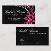 Carte De Visite Mercis nuptiales de Special d'arrangements floraux (Devant / Derrière)