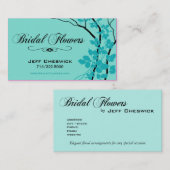 Carte De Visite Mercis nuptiales de Special d'arrangements floraux (Devant / Derrière)
