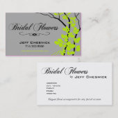 Carte De Visite Mercis nuptiales de Special d'arrangements floraux (Devant / Derrière)