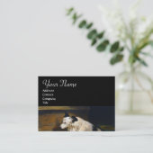 CARTE DE VISITE MÈRE CHIEN AVEC DOGGIES (Debout devant)