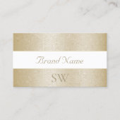 Carte De Visite Mère d'or Motif de serpent à perles avec Monogramm (Devant)