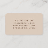 Carte De Visite Mère enceinte femme Silhouette sage-femme (Dos)