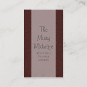 Carte De Visite Mère et enfant (Dos)