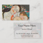 Carte De Visite Mère et enfant qui dort (Devant / Derrière)