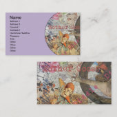 Carte De Visite Mère Goose Nursery Rhyme Fairy Tale (Devant / Derrière)