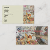 Carte De Visite Mère Goose Nursery Rhyme Fairy Tale (Devant / Derrière)