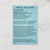 Carte De Visite Mère Marie - Vierge du Globe (Dos)