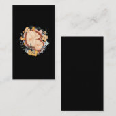Carte De Visite Mère sage-femme enceinte du bébé de fleurs (Devant / Derrière)