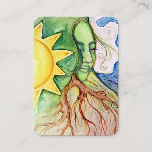 Carte De Visite Mère Terre Déesse Gaia (Devant)