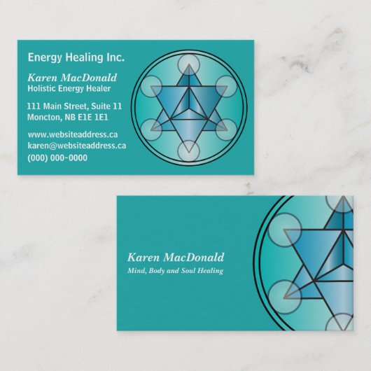 Carte De Visite Merkaba (Devant / Derrière)