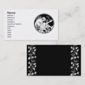 Carte De Visite Merlin imaginaire Art Nouveau (Devant / Derrière)