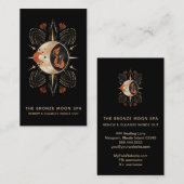 Carte De Visite *~* Mermaid à huile d'or Bronze Star Moon Spa (Devant / Derrière)