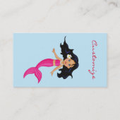 Carte De Visite Mermaid à queue rose Thunder_Cove (Dos)