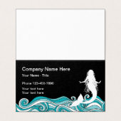 Carte De Visite Mermaid Beach Thème (Extérieur déplié)