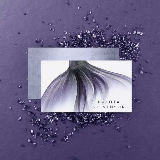 Carte De Visite Mermaid Chic Tail | Dusty Lavender Purple Branding