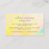 Carte De Visite Mermaid Green Jaune Parties scintillant Drives Art (Dos)