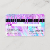 Carte De Visite Mermaid Holographic Parties scintillant Drift Créd (Dos)