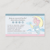 Carte De Visite Mermaid Lune & Étoiles Cheveux mystique / Beauté / (Dos)