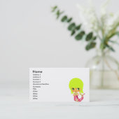 Carte De Visite mermaid magique chibi 3 (Debout devant)
