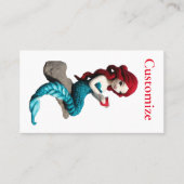 Carte De Visite Mermaid Relaxant Avec Boisson Thunder_Cove (Devant)