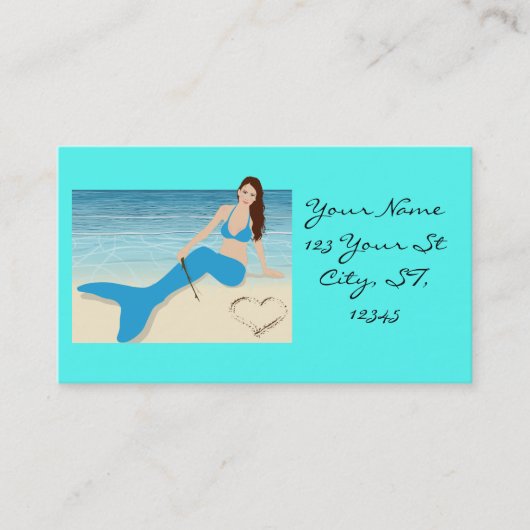 Carte De Visite Mermaid Valentine Thunder_Cove (Devant)