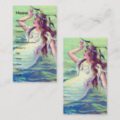 Carte De Visite Mermaid Vintage (Devant / Derrière)