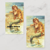 Carte De Visite Mermaid Vintage (Devant / Derrière)