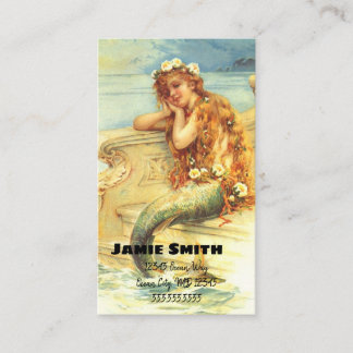 Carte De Visite Mermaid Vintage