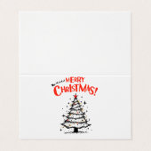 Carte De Visite merry chrismas in u (Extérieur déplié)