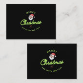 Carte De Visite Merry Christmas and Happy New Year (Devant / Derrière)