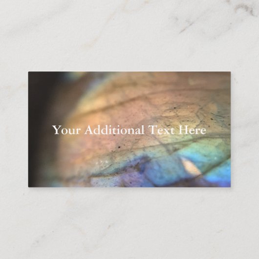 Carte De Visite Merveilles de labradorite (Dos)