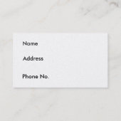 Carte De Visite Mes Animaux De Compagnie Sont Seuls À La Maison (Dos)