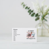 Carte De Visite Mes Pensées M'Échappent De Temps En Temps (Neuron) (Debout devant)