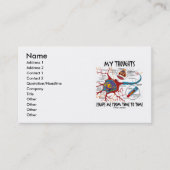 Carte De Visite Mes Pensées M'Échappent De Temps En Temps (Neuron) (Devant)