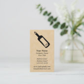 Carte De Visite Message dans une bouteille (Debout devant)