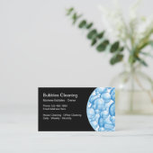 Carte De Visite Message publicitaire résidentiel de service de (Debout devant)