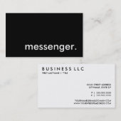 Carte De Visite messager (Devant / Derrière)