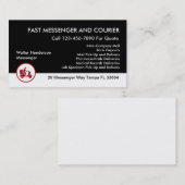 Carte De Visite Messager et services de distribution (Devant / Derrière)