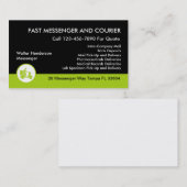 Carte De Visite Messager et services messagerie (Devant / Derrière)