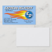 Carte De Visite Messagers et aérolithe de service de distribution (Devant / Derrière)