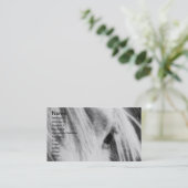 Carte De Visite Messy Mane Day noir et blanc (Debout devant)
