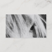 Carte De Visite Messy Mane Day noir et blanc (Dos)