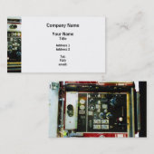 Carte De Visite Mesures sur le camion de pompiers (Devant / Derrière)