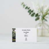 Carte De Visite Mesures sur le camion de pompiers (Debout devant)